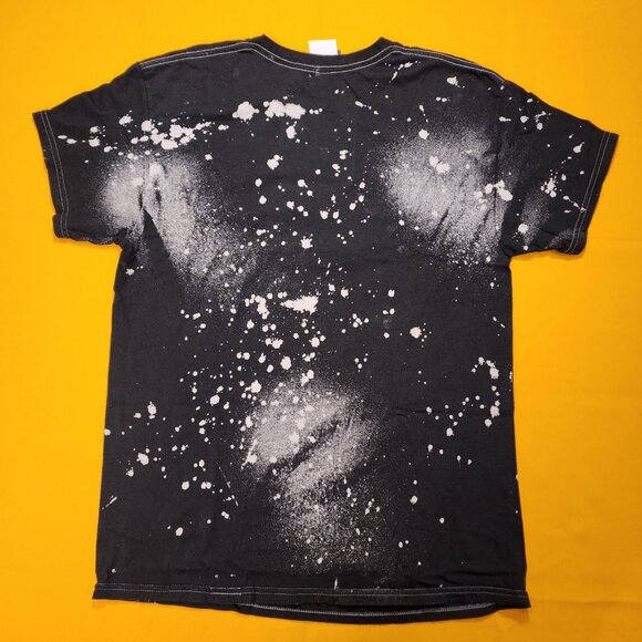 Disney Tinker Bell Peter Pan T Shirt Boy Friend T Grey Splatter Dye Print Large - Picture 12 of 14